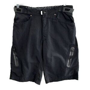 ZOIC Men Cycling Shorts Adjustable Mountain Biking Sz L Black Outdoors 63-5